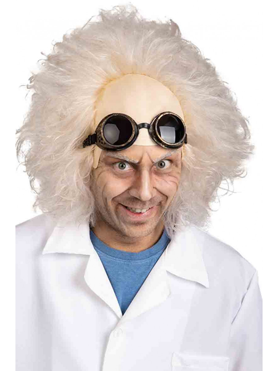 Scienziato PAZZO round Occhiali Costume Accessorio MAD MAN Einstein 