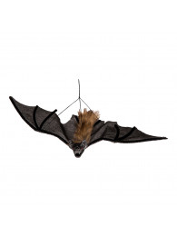 Pipistrello nero  d'appendere con peluche l.cm.40 ca. con cartellino/etichetta